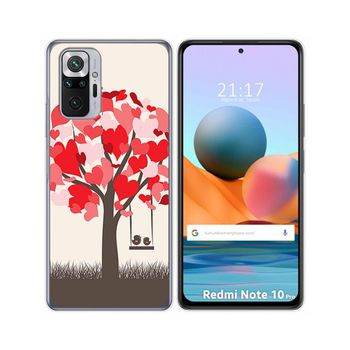 Funda Gel Tpu Xiaomi Redmi Note 10 Pro Diseño Pajaritos