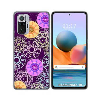 Funda Gel Tpu Xiaomi Redmi Note 10 Pro Diseño Radial