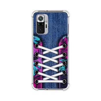 Funda Silicona Antigolpes Xiaomi Redmi Note 10 Pro Diseño Zapatillas 06