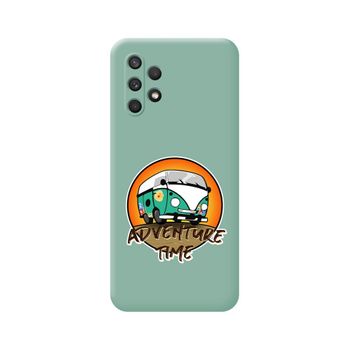 Funda Silicona Líquida Verde Samsung Galaxy A32 4g Diseño Adventure Time