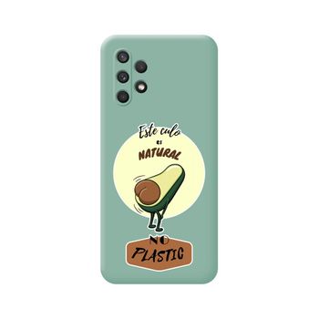 Funda Silicona Líquida Verde Samsung Galaxy A32 4g Diseño Culo Natural