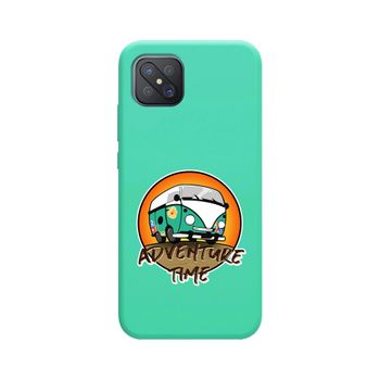 Funda Silicona Líquida Verde Oppo Reno 4z 5g Diseño Adventure Time