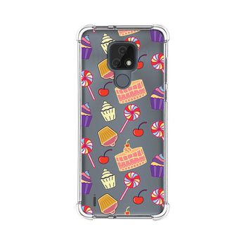 Funda Silicona Antigolpes Motorola Moto E7 Diseño Dulces 01