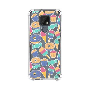 Funda Silicona Antigolpes Motorola Moto E7 Diseño Dulces 02