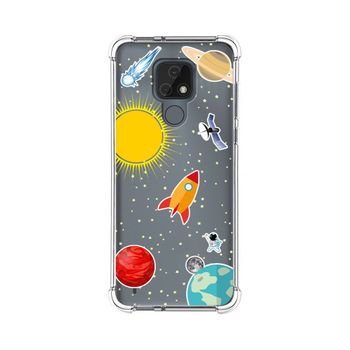 Funda Silicona Antigolpes Motorola Moto E7 Diseño Espacio