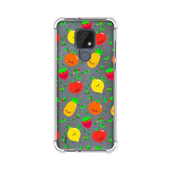 Funda Silicona Antigolpes Motorola Moto E7 Diseño Frutas 01