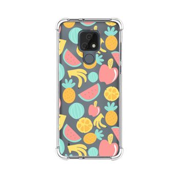 Funda Silicona Antigolpes Motorola Moto E7 Diseño Frutas 02