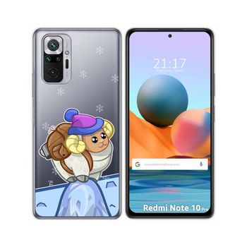 Funda Gel Transparente Xiaomi Redmi Note 10 Pro Diseño Cabra