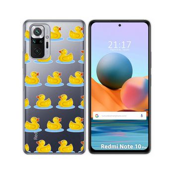 Funda Gel Transparente Xiaomi Redmi Note 10 Pro Diseño Pato