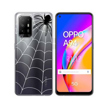 Funda Gel Transparente Oppo A94 5g Diseño Araña