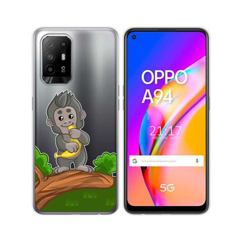 Funda Gel Transparente Oppo A94 5g Diseño Mono