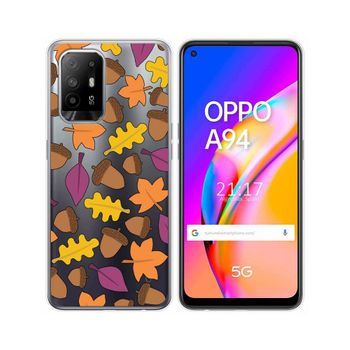 Funda Gel Transparente Oppo A94 5g Diseño Otoño