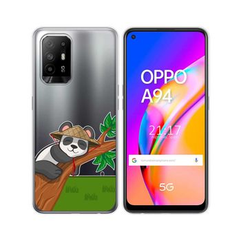 Funda Gel Transparente Oppo A94 5g Diseño Panda