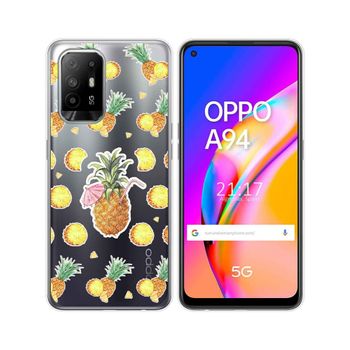 Funda Gel Transparente Oppo A94 5g Diseño Piña