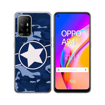 Funda Gel Tpu Oppo A94 5g Diseño Camuflaje 03