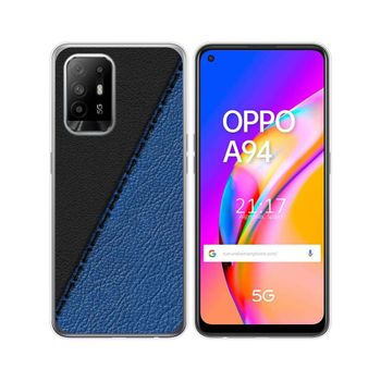 Funda Gel Tpu Oppo A94 5g Diseño Cuero 02