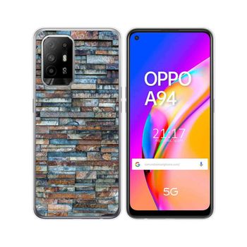 Funda Gel Tpu Oppo A94 5g Diseño Ladrillo 05