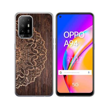 Funda Gel Tpu Oppo A94 5g Diseño Madera 06