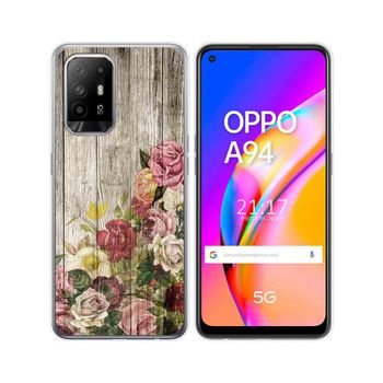 Funda Gel Tpu Oppo A94 5g Diseño Madera 08