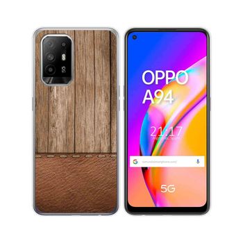 Funda Gel Tpu Oppo A94 5g Diseño Madera 09