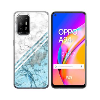 Funda Gel Tpu Oppo A94 5g Diseño Mármol 02