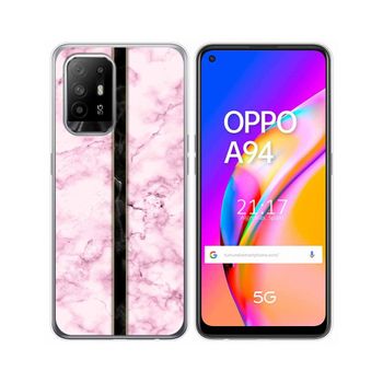 Funda Gel Tpu Oppo A94 5g Diseño Mármol 04