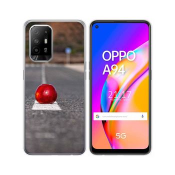 Funda Gel Tpu Oppo A94 5g Diseño Apple