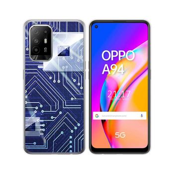 Funda Gel Tpu Oppo A94 5g Diseño Circuito