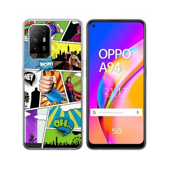 Funda Gel Tpu Oppo A94 5g Diseño Comic