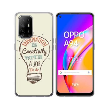 Funda Gel Tpu Oppo A94 5g Diseño Creativity