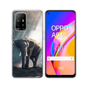 Funda Gel Tpu Oppo A94 5g Diseño Elefante