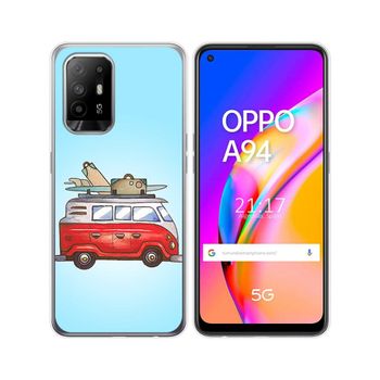 Funda Gel Tpu Oppo A94 5g Diseño Furgoneta