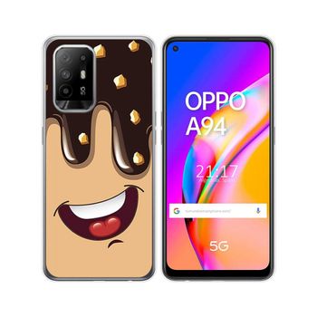 Funda Gel Tpu Oppo A94 5g Diseño Helado Chocolate