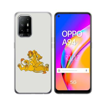 Funda Gel Tpu Oppo A94 5g Diseño Leones