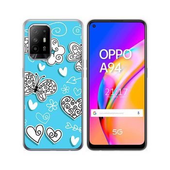 Funda Gel Tpu Oppo A94 5g Diseño Mariposas