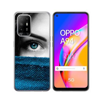 Funda Gel Tpu Oppo A94 5g Diseño Ojo