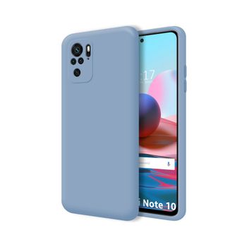 Funda Silicona Líquida Ultra Suave Xiaomi Redmi Note 10 / 10s Color Azul