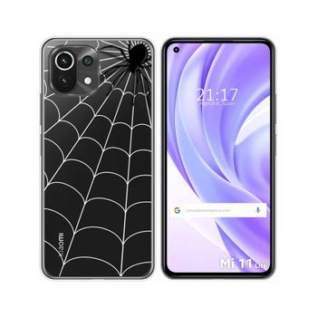 Funda Gel Transparente Xiaomi Mi 11 Lite 4g / 5g / 5g Ne Diseño Araña