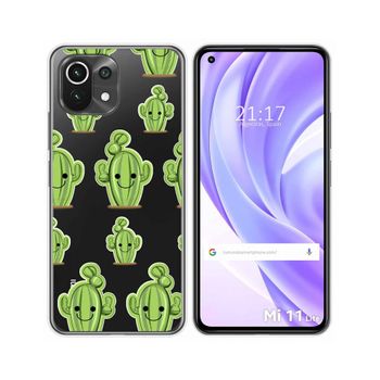 Funda Gel Transparente Xiaomi Mi 11 Lite 4g / 5g / 5g Ne Diseño Cactus