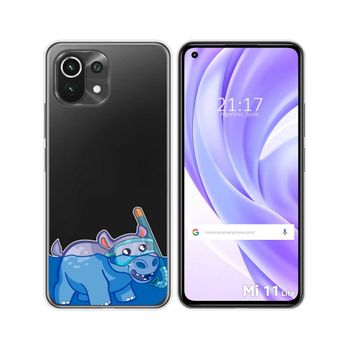 Funda Gel Transparente Xiaomi Mi 11 Lite 4g / 5g / 5g Ne Diseño Hipo