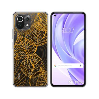 Funda Gel Transparente Xiaomi Mi 11 Lite 4g / 5g / 5g Ne Diseño Hojas