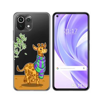 Funda Gel Transparente Xiaomi Mi 11 Lite 4g / 5g / 5g Ne Diseño Jirafa