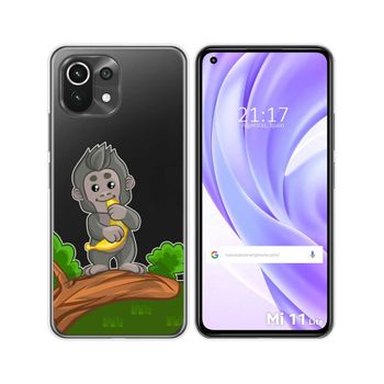 Funda Gel Transparente Xiaomi Mi 11 Lite 4g / 5g / 5g Ne Diseño Mono