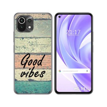 Funda Gel Tpu Xiaomi Mi 11 Lite 4g / 5g / 5g Ne Diseño Madera 01