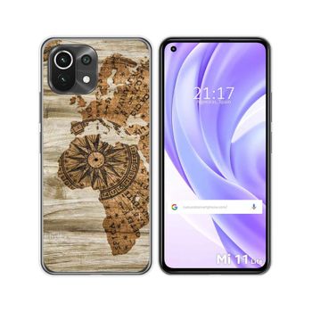 Funda Gel Tpu Xiaomi Mi 11 Lite 4g / 5g / 5g Ne Diseño Madera 07