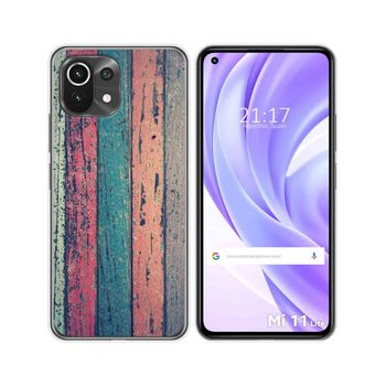 Funda Gel Tpu Xiaomi Mi 11 Lite 4g / 5g / 5g Ne Diseño Madera 10