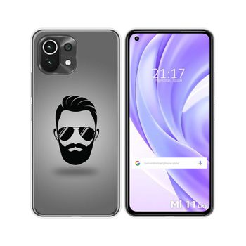 Funda Gel Tpu Xiaomi Mi 11 Lite 4g / 5g / 5g Ne Diseño Barba