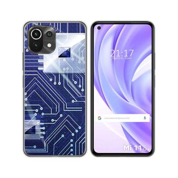 Funda Gel Tpu Xiaomi Mi 11 Lite 4g / 5g / 5g Ne Diseño Circuito