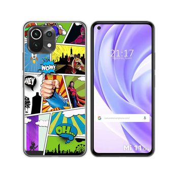 Funda Gel Tpu Xiaomi Mi 11 Lite 4g / 5g / 5g Ne Diseño Comic