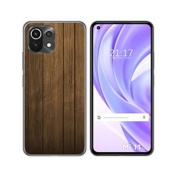 Funda Gel Tpu Xiaomi Mi 11 Lite 4g / 5g / 5g Ne Diseño Madera